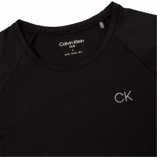 Горнище С Дълъг Ръкав Calvin Klein Golf Long Sleeve Top Womens Черно Дамско голф облекло
