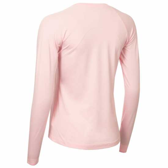 Горнище С Дълъг Ръкав Calvin Klein Golf Long Sleeve Top Womens Розово розово Дамско голф облекло