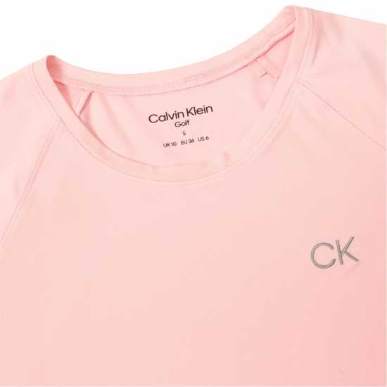Горнище С Дълъг Ръкав Calvin Klein Golf Long Sleeve Top Womens Розово розово Дамско голф облекло