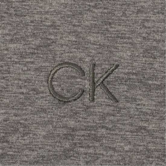 Горнище С Дълъг Ръкав Calvin Klein Golf Long Sleeve Top Womens Сребристо Марл Дамско голф облекло