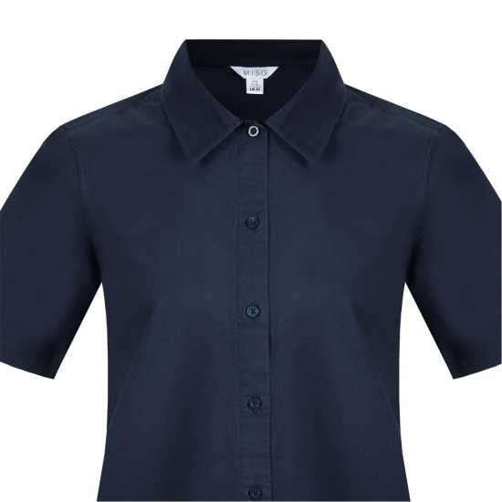 Miso Oxford Day Dress Womens Морска синьо Дамски поли и рокли