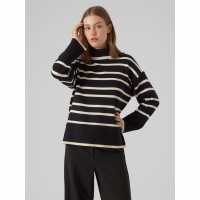 Дамски пуловери и жилетки Vero Moda Knit Striped Jumper Vero Moda Knit Striped Jumper Дамски пуловери и жилетки