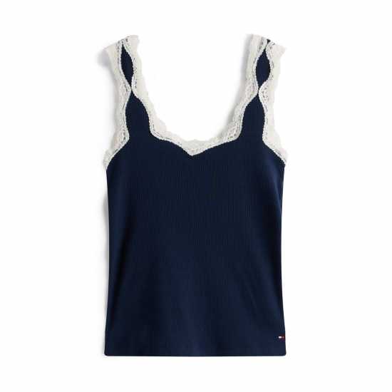 Tommy Hilfiger Thb Lace Cami Pj Set Ld61 Dark Night Navy 