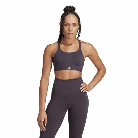 Adidas Tlrdim Luxe Hs High Impact Sports Bra Womens  