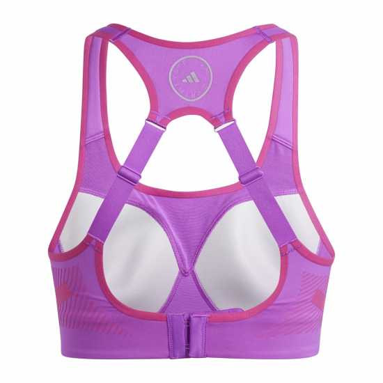 Adidas Women's Asmc Tpa Non Wired High Impact Sports Bra Purple 