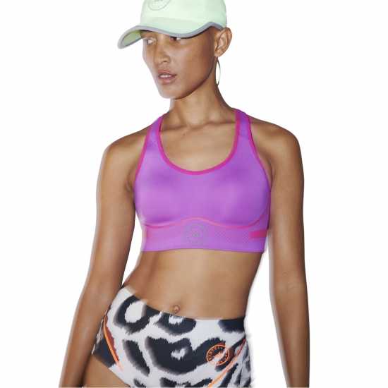Adidas Women's Asmc Tpa Non Wired High Impact Sports Bra Purple 