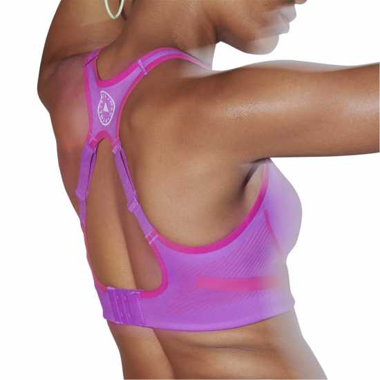 Adidas Women's Asmc Tpa Non Wired High Impact Sports Bra Purple 