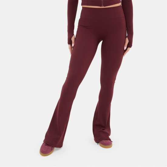 I Saw It First Kick Flare Legging Бордово 