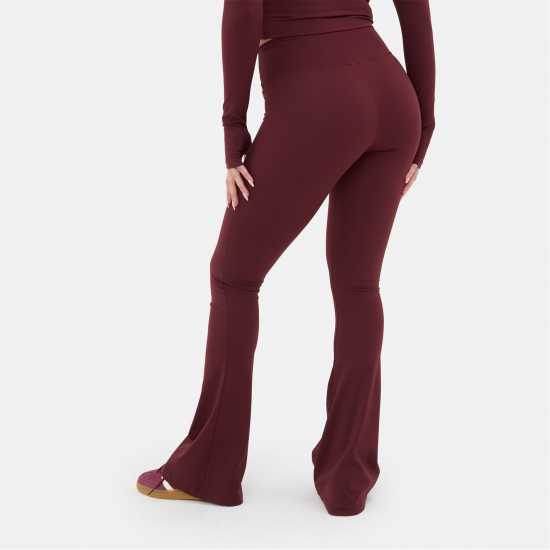 I Saw It First Kick Flare Legging Бордово 