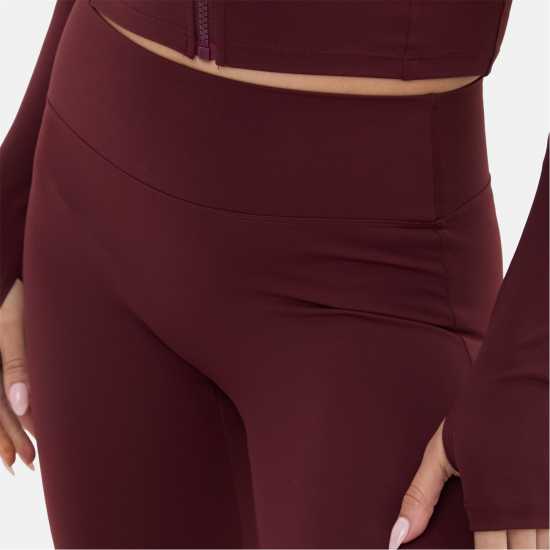 I Saw It First Kick Flare Legging Бордово 