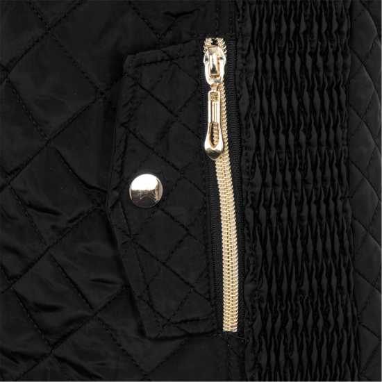 Miso Women's Stand Collar Full Zip Hip Length Gilet Черно Miso Women's Stand Collar Full Zip Hip Length Gilet Черно