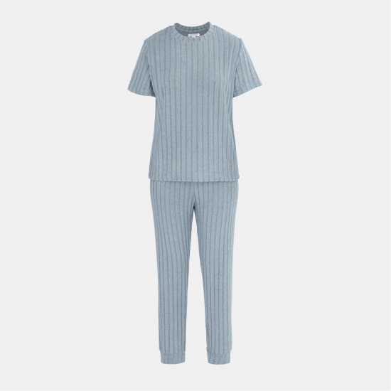 Miso Short Sleeve Pajamas Set Ladies Grey 