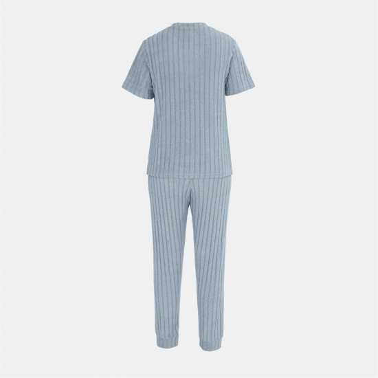 Miso Short Sleeve Pajamas Set Ladies Grey 