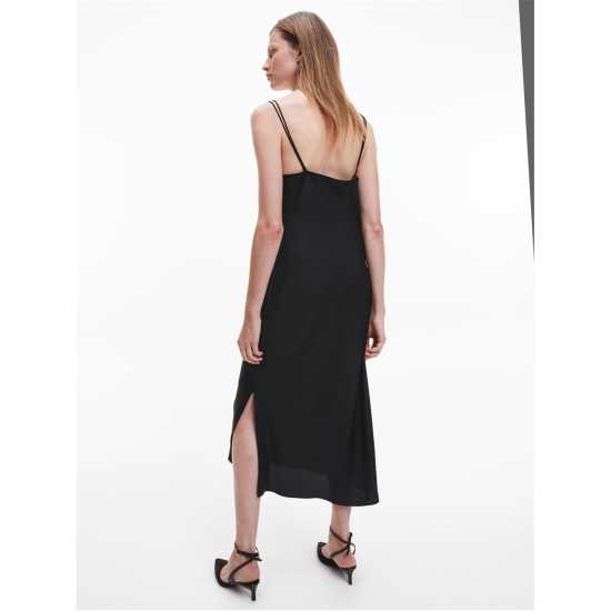 Calvin Klein Дамска Рокля Midi Slip Dress