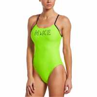 Nike Cutout Swimsuit Womens Cyber Дамски бански