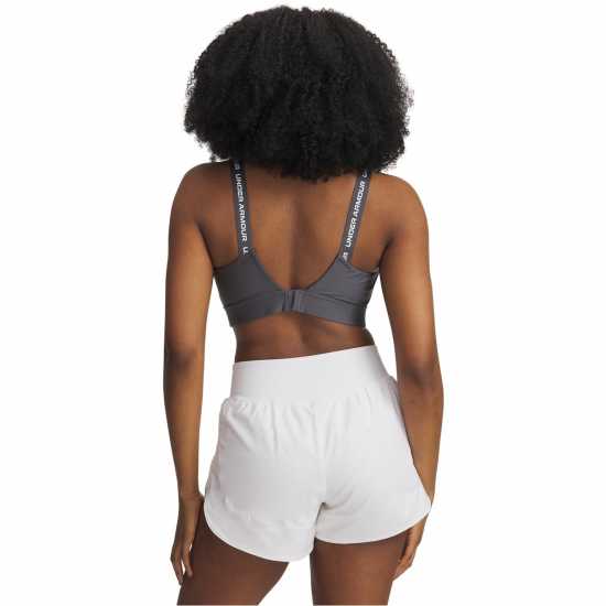 Under Armour Armour Ua Infinity Mid 2.0 Bra Medium Impact Sports Womens Grey Спортни сутиени