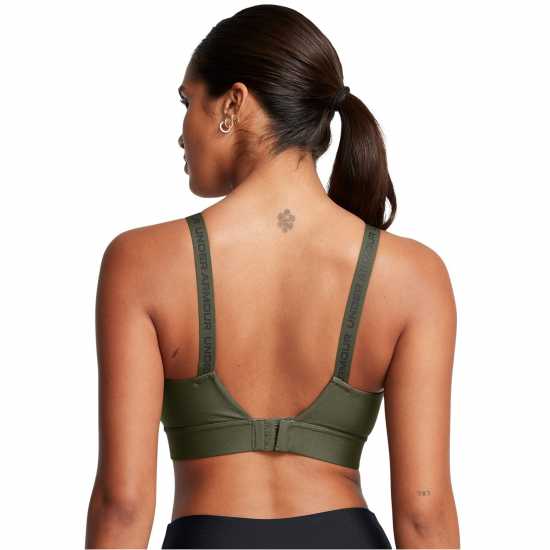 Under Armour Armour Ua Infinity Mid 2.0 Bra Medium Impact Sports Womens Green Спортни сутиени