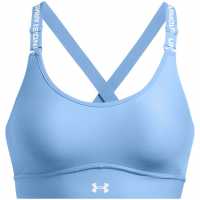 Under Armour Armour Ua Infinity Mid 2.0 Bra Medium Impact Sports Womens Blue Спортни сутиени