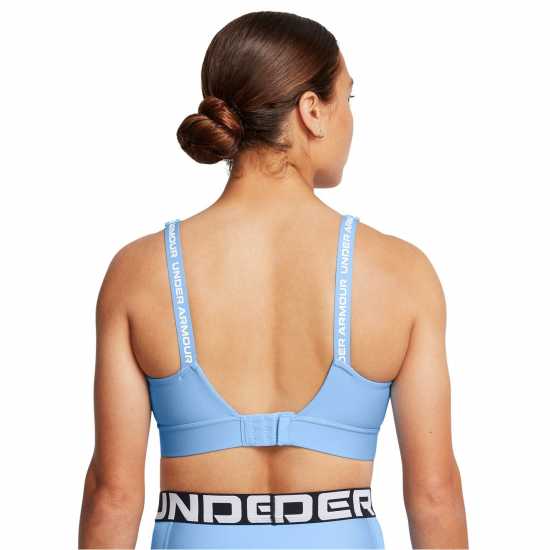 Under Armour Armour Ua Infinity Mid 2.0 Bra Medium Impact Sports Womens Blue Спортни сутиени