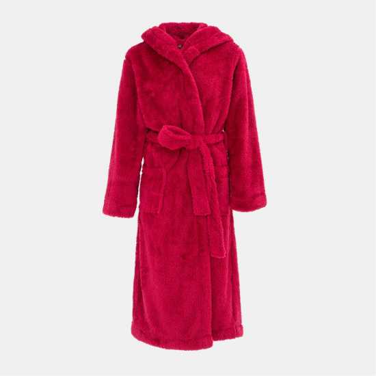 Linea Fleece Robe Women Berry Дамски пижами