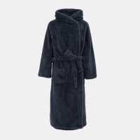 Linea Fleece Robe Women Navy Дамски пижами