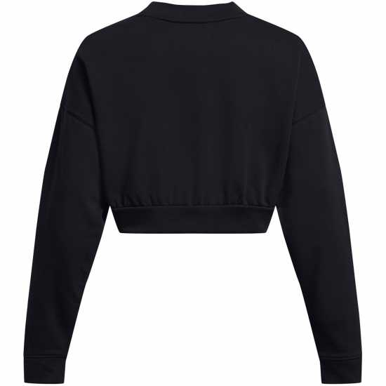 Under Armour Women's Rival Terry Crew Cropped Sweatshirt Black 
