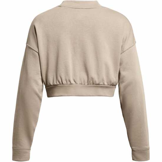 Under Armour Women's Rival Terry Crew Cropped Sweatshirt Brown Under Armour Women's Rival Terry Crew Cropped Sweatshirt Brown