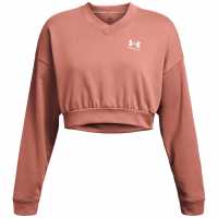 Under Armour Armour Ua Rival Terry Os Crop Crw Sweatshirt Womens  Дамски пуловери