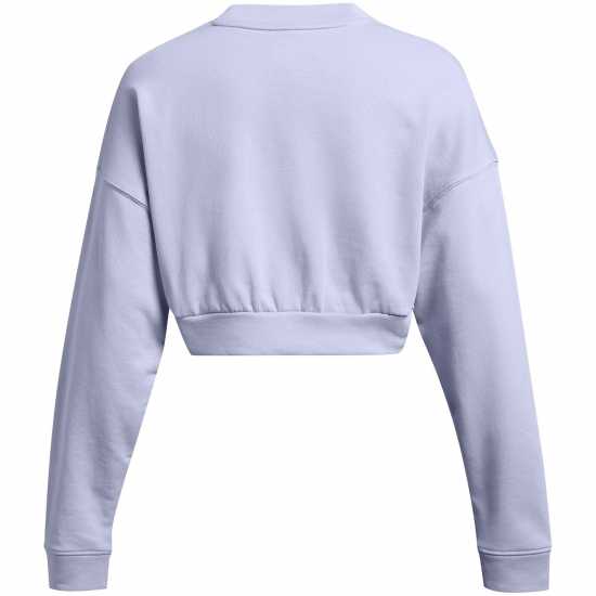 Under Armour Women's Rival Terry Crew Cropped Sweatshirt Purple Under Armour Women's Rival Terry Crew Cropped Sweatshirt Purple