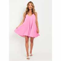 Missy Empire Neck Trapeze Mini Dress  Дамски поли и рокли