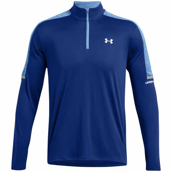 Under Armour Мъжко Горнище С Цип Tech Quarter Zip Top Mens Blue Under Armour Мъжко Горнище С Цип Tech Quarter Zip Top Mens Blue