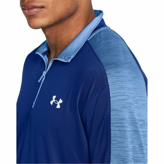 Under Armour Мъжко Горнище С Цип Tech Quarter Zip Top Mens Blue Under Armour Мъжко Горнище С Цип Tech Quarter Zip Top Mens Blue