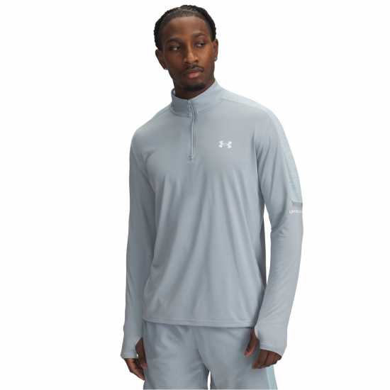 Under Armour Мъжко Горнище С Цип Tech Quarter Zip Top Mens Blue 