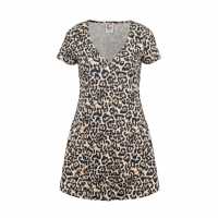 Soulcal Up Dress Леопардов принт Дамски поли и рокли