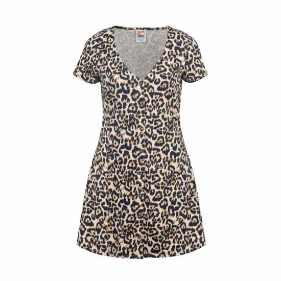 Soulcal Up Dress Леопардов принт Дамски поли и рокли