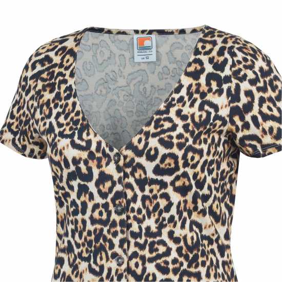 Soulcal Up Dress Леопардов принт Дамски поли и рокли