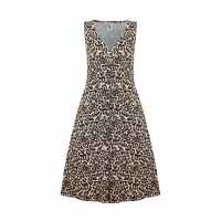 Soulcal Средна Рокля Midi Dress Леопардов принт Дамски поли и рокли