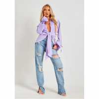 Missy Empire Drape Detail Shirt  Дамски ризи и тениски