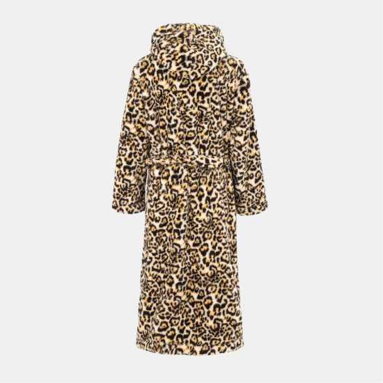 Дамски пижами Fleece Robe Leopard Pattern Women Fleece Robe Leopard Pattern Women Дамски пижами