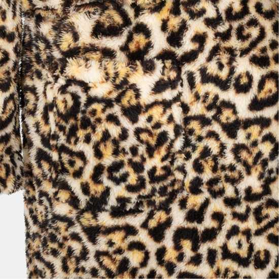 Дамски пижами Fleece Robe Leopard Pattern Women Fleece Robe Leopard Pattern Women Дамски пижами