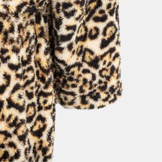 Дамски пижами Fleece Robe Leopard Pattern Women Fleece Robe Leopard Pattern Women Дамски пижами
