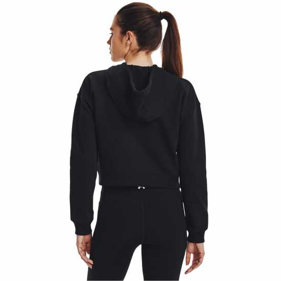 Under Armour Armour Pjt Rck Hw Terry Fz Hoody Womens Black Дамски суичъри и блузи с качулки
