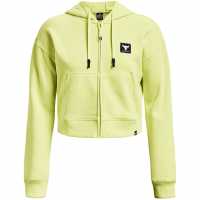 Under Armour Armour Pjt Rck Hw Terry Fz Hoody Womens Green Дамски суичъри и блузи с качулки