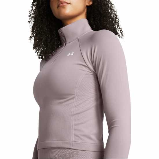 Under Armour Quarter Zip Cropped Fleece Сиво Under Armour Quarter Zip Cropped Fleece Сиво