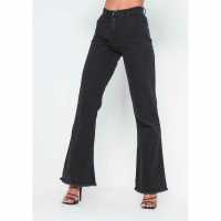 Waisted Flare Leg Jeans  