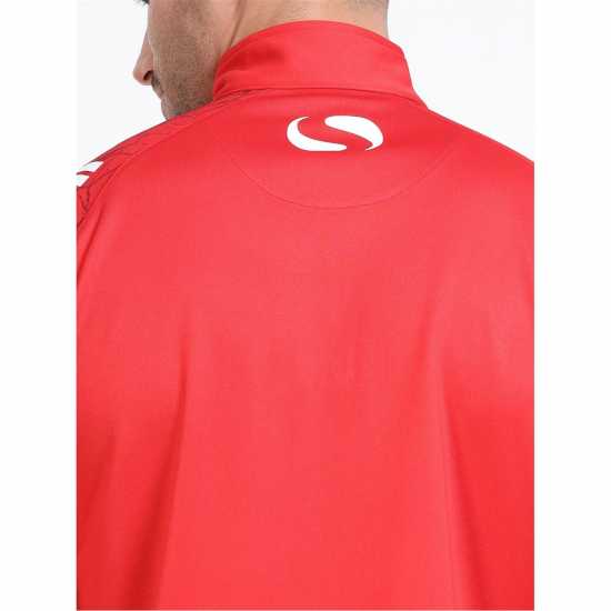 Sondico Quarter Zip Sweatshirt Черно/Червено 