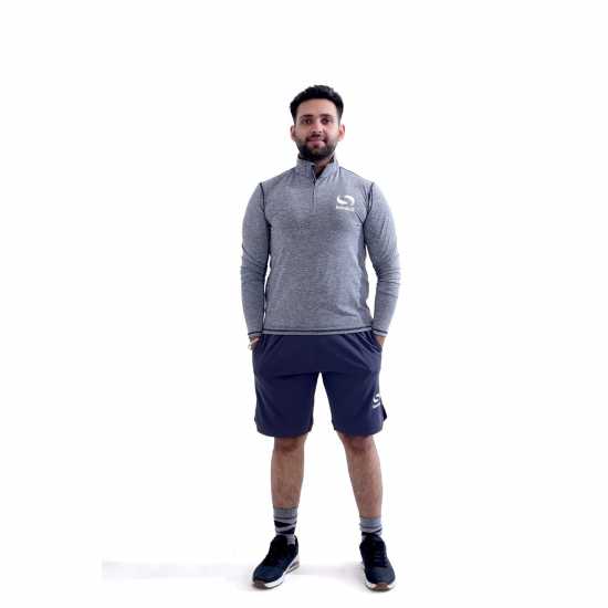 Sondico Melange Quarter Zip Sweatshirt  