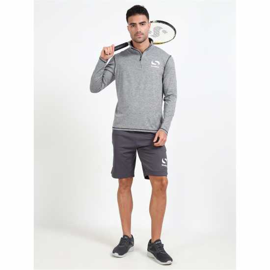 Sondico Melange Quarter Zip Sweatshirt  