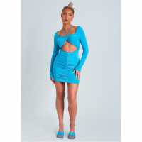 Дамски поли и рокли Missy Empire Cut Out Ruched Mini Dress Missy Empire Cut Out Ruched Mini Dress Дамски поли и рокли