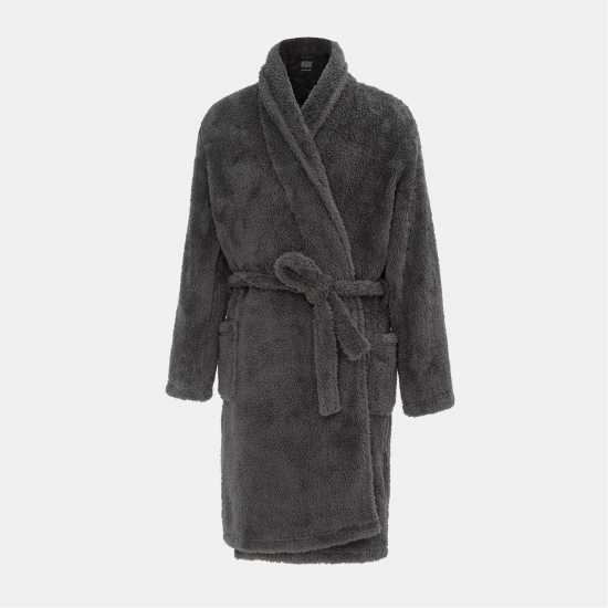 Howick Fleece Plain Robe Men Grey Мъжки пижами